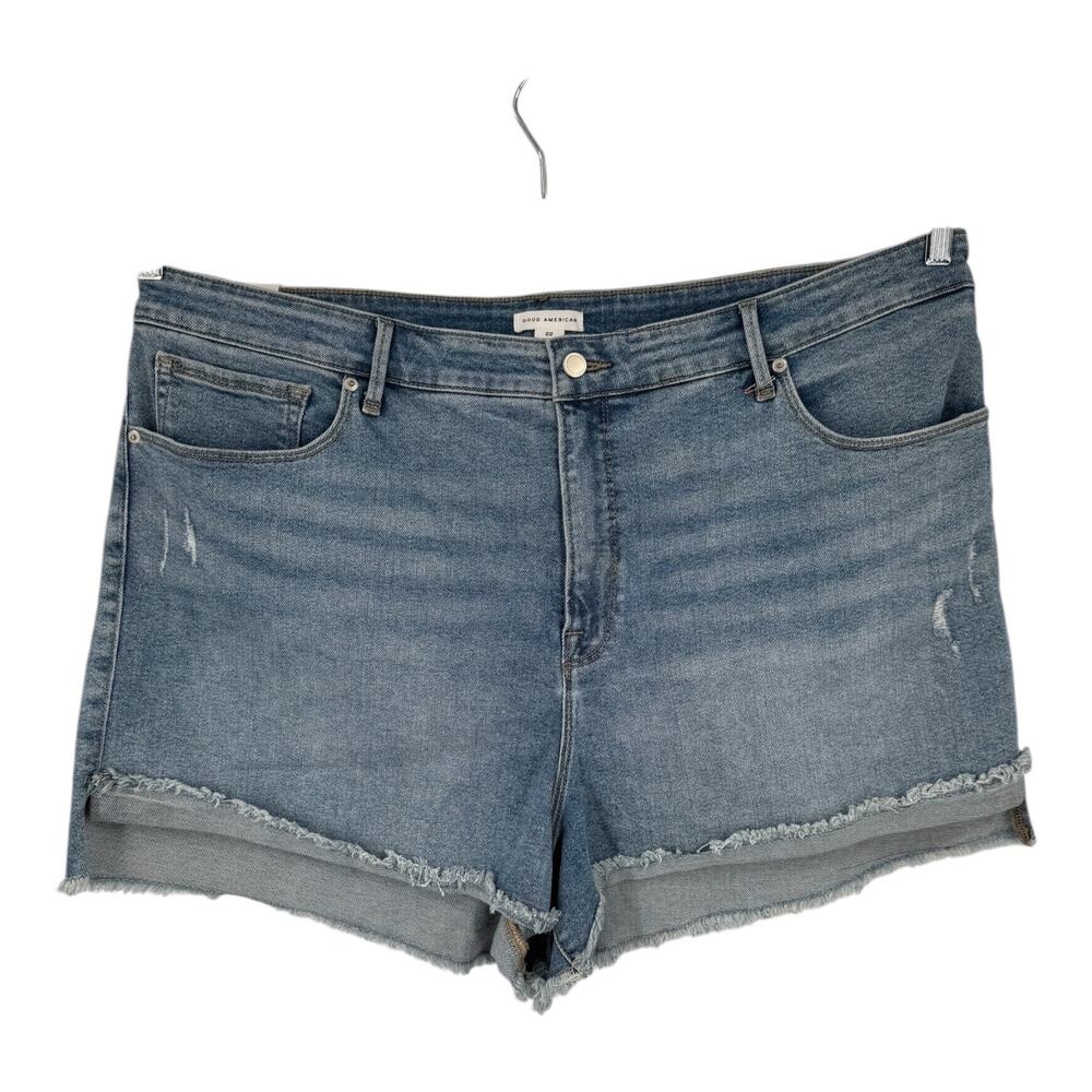 Good American shorts Good Curve high waist denim plus size 22